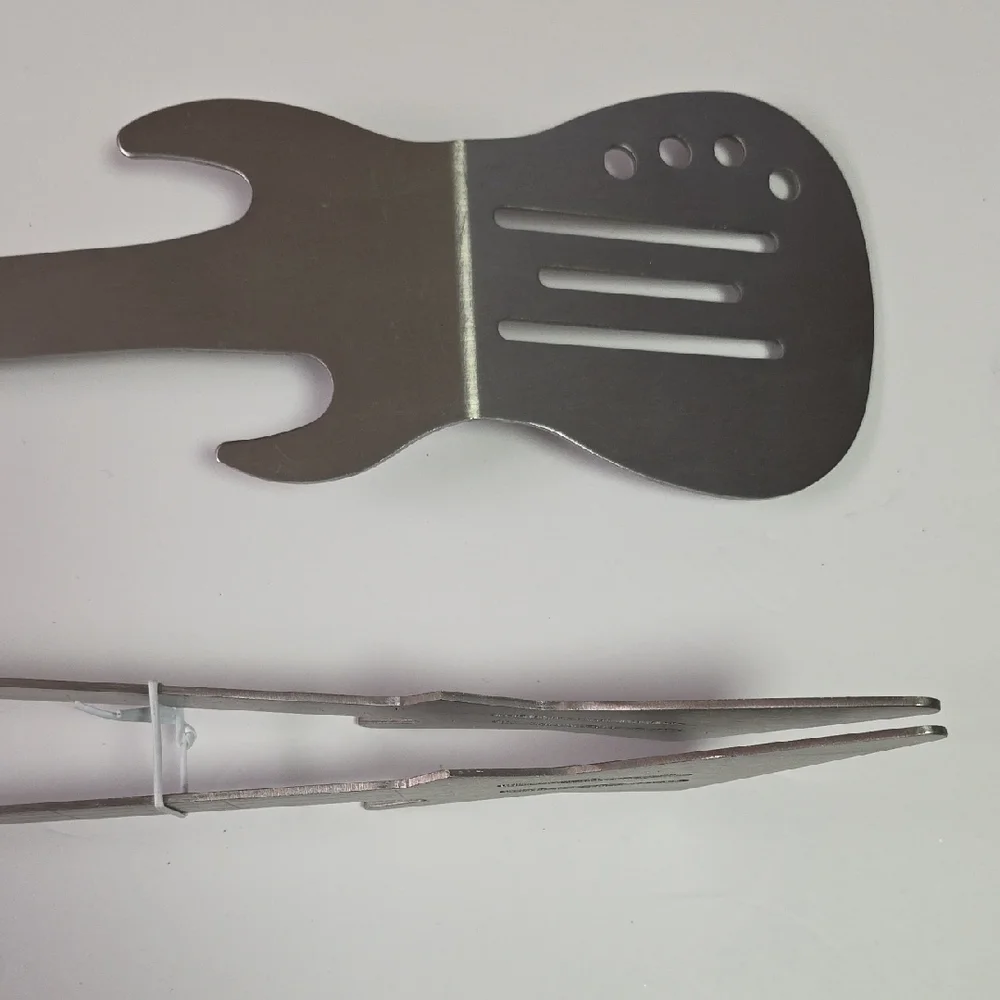 Dolly Partom Natural Wood Handle  Guitar Turner & Tongs Set - Picture 6 of 6
